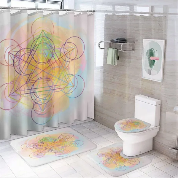 Psychedelic Flower on a shower curtain