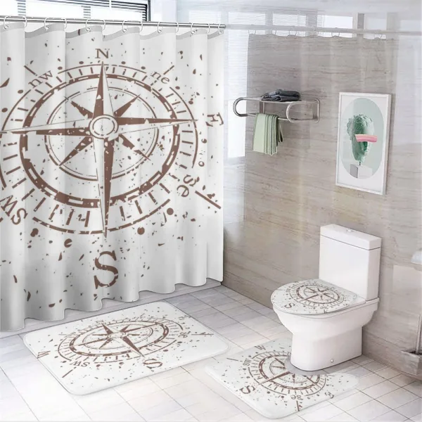 Retro Paint Splashes on a shower curtain