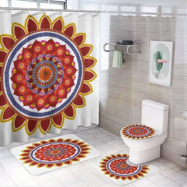 Summer Flowers Joy on a shower curtain