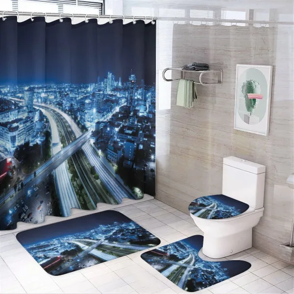 Tel Aviv Modern on a shower curtain