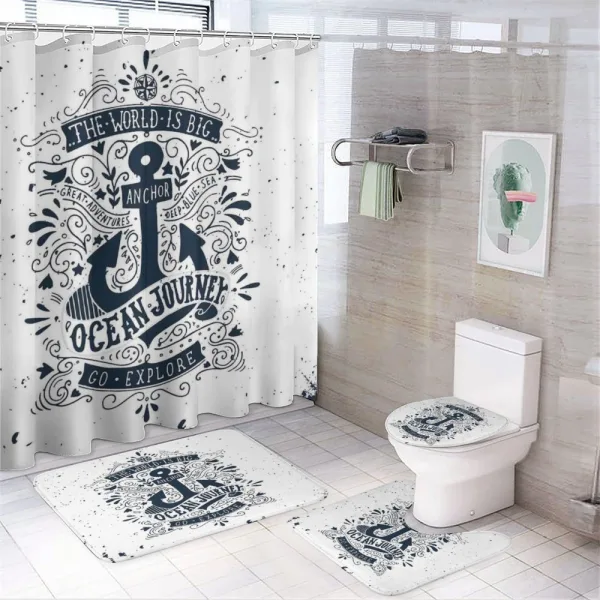 Adventure Exploration on a shower curtain