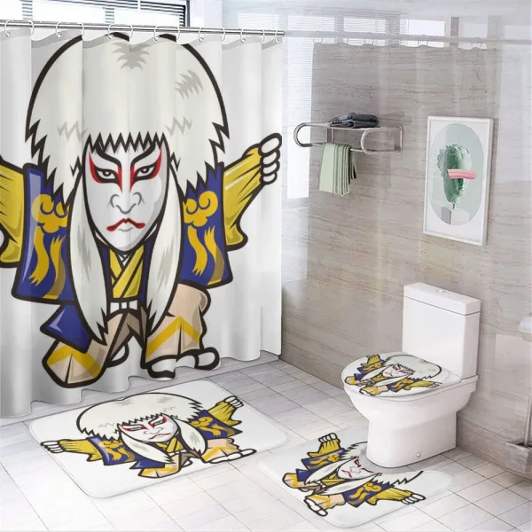 Artist in Kimono on a shower curtain