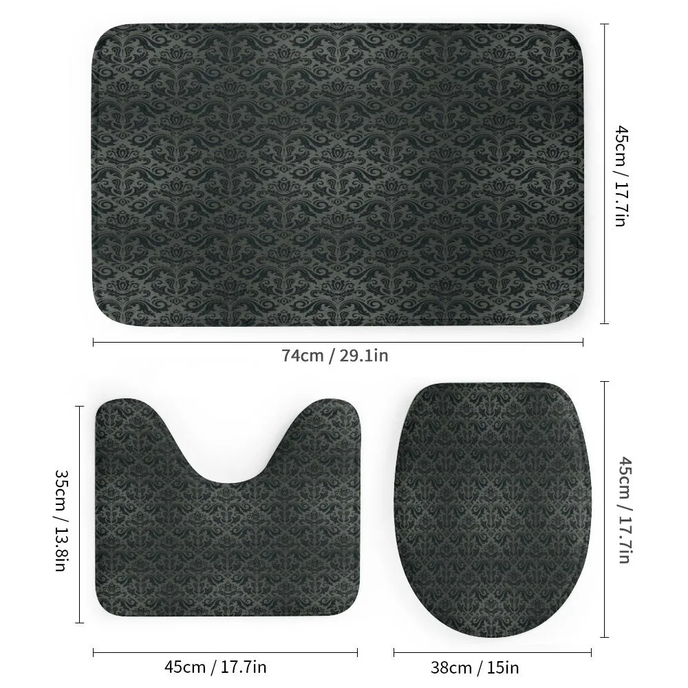 Black Damask Floral — Detail 1