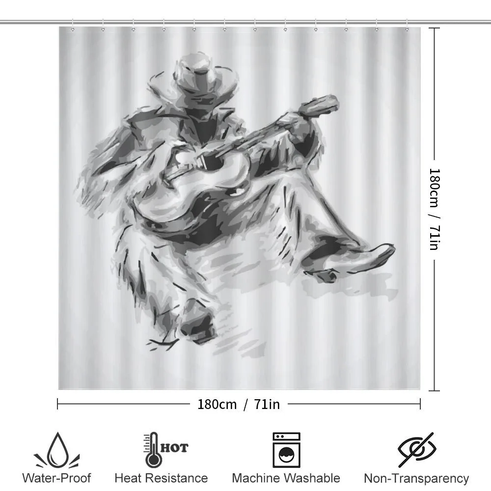 Cowboy and Guitar Eastern — Detail 2