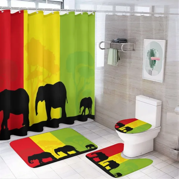 Fauna Elephant on a shower curtain