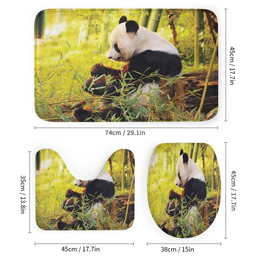 Panda Sitting in Forest — Detail 1