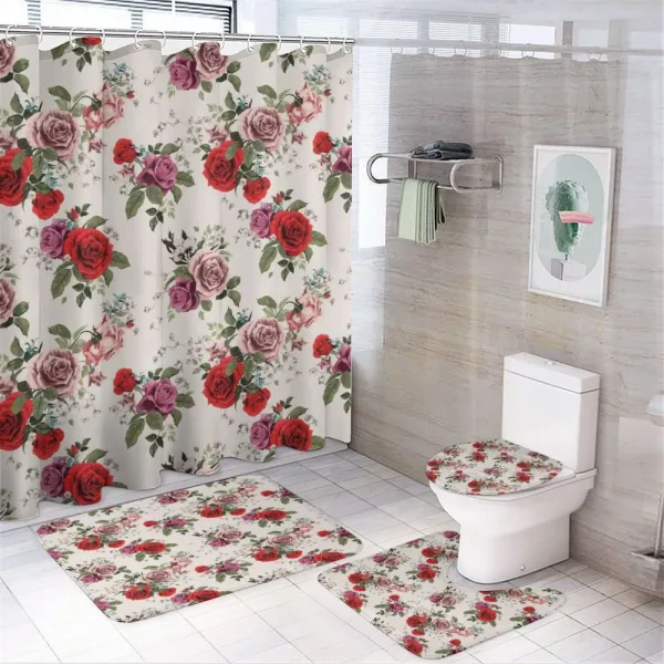 Romantic Roses on a shower curtain