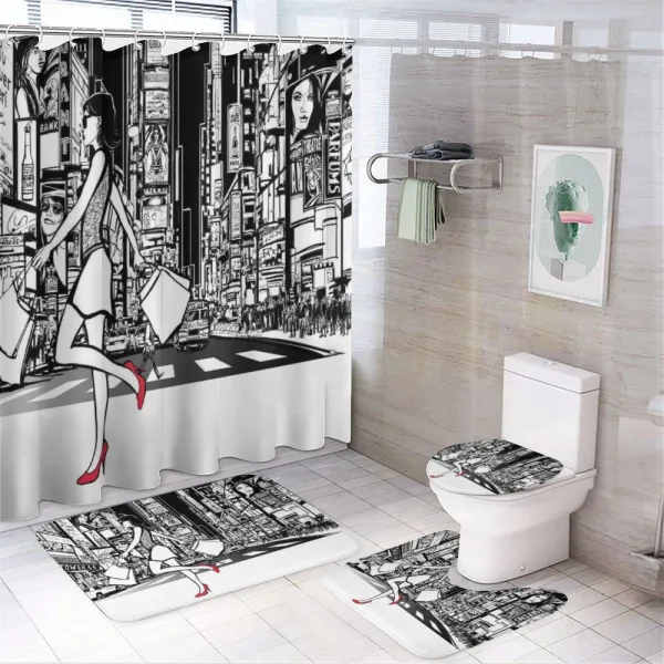 Shopper Girl NYC on a shower curtain
