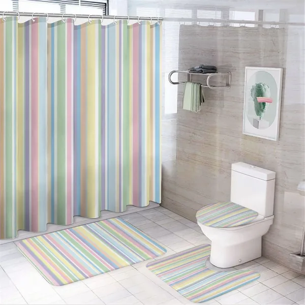 Striped Classic Pattern on a shower curtain