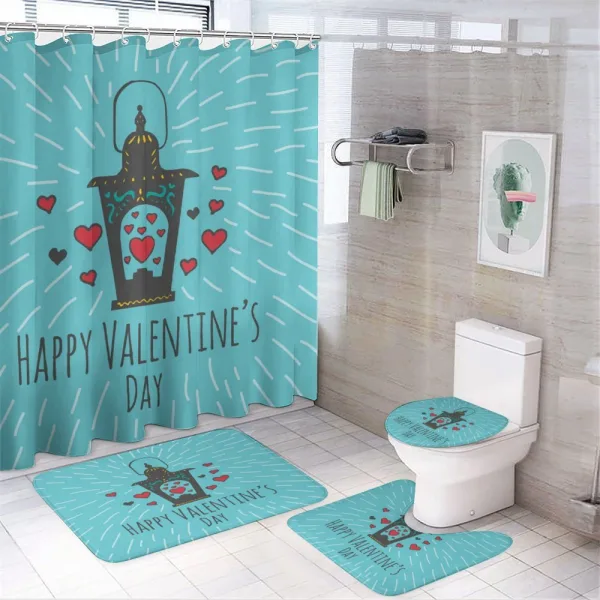 Tiny Heart on a shower curtain
