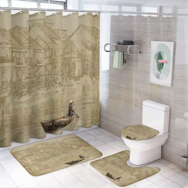 Vietnam Scenery on a shower curtain