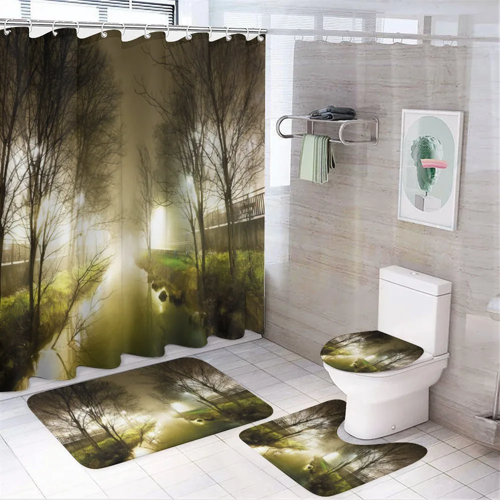 Water Channel Foggy City — Your design