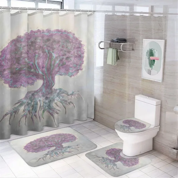 Watercolor Bohemian on a shower curtain