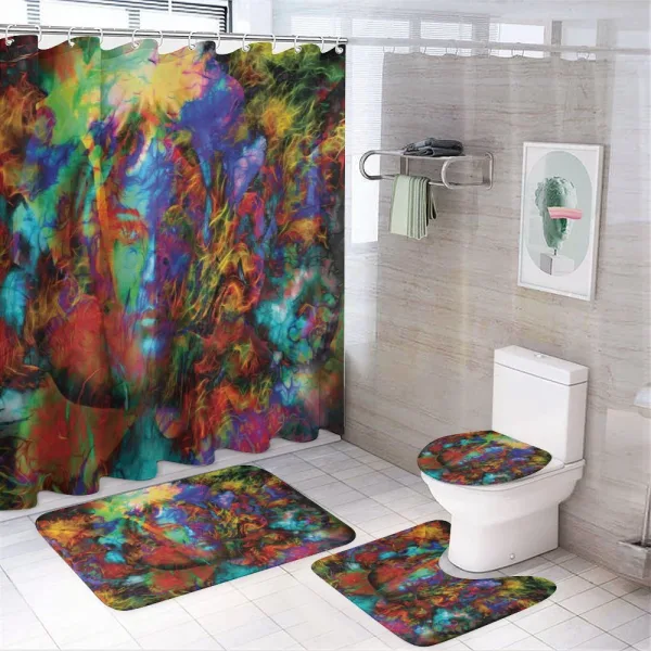 Woman Face Spirit on a shower curtain