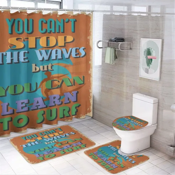 You Can Learn to Surf on a shower curtain