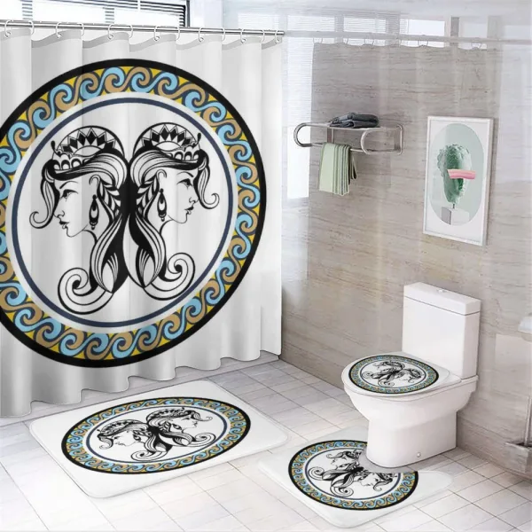Antique Sisters on a shower curtain