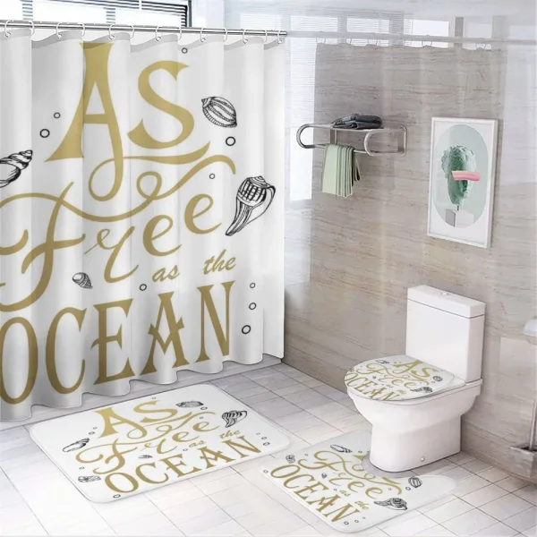As Free As the Ocean on a shower curtain