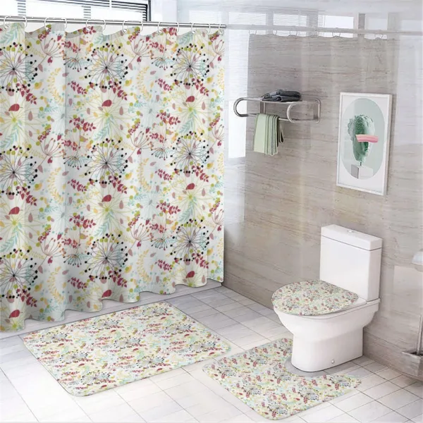 Botanical Spring Petals on a shower curtain