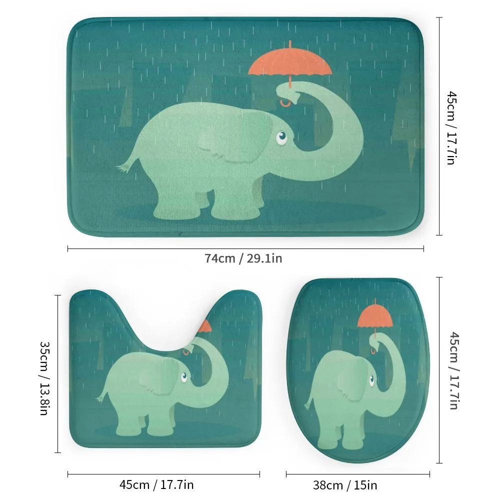 Elephant Holding Umbrella — Detail 1