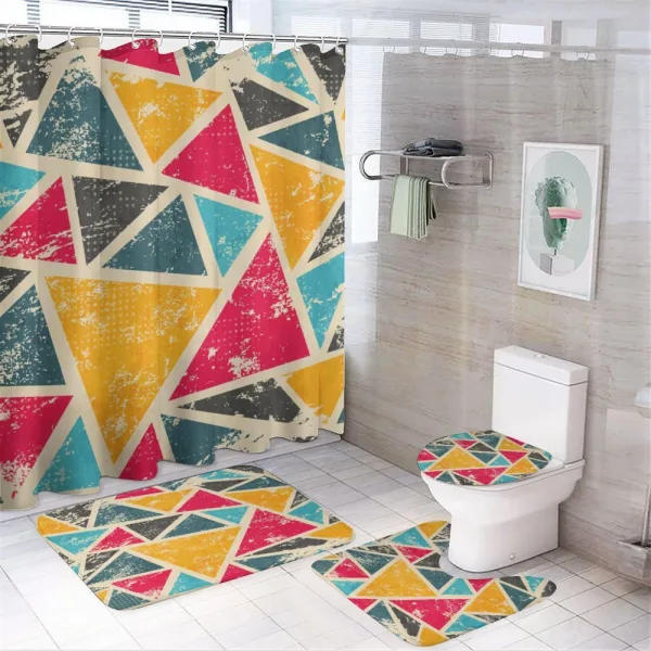 Funk Art Grungy Abstract on a shower curtain