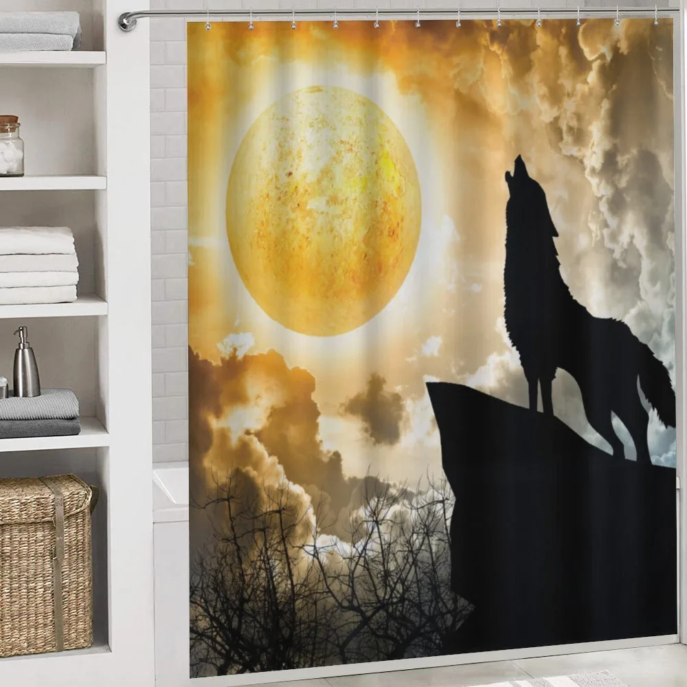 Howling Animal Silhouette Hill — Detail 4