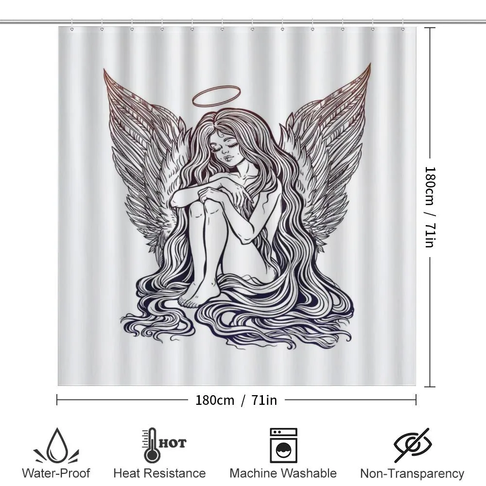 Long Hair Girl and Halo — Detail 2
