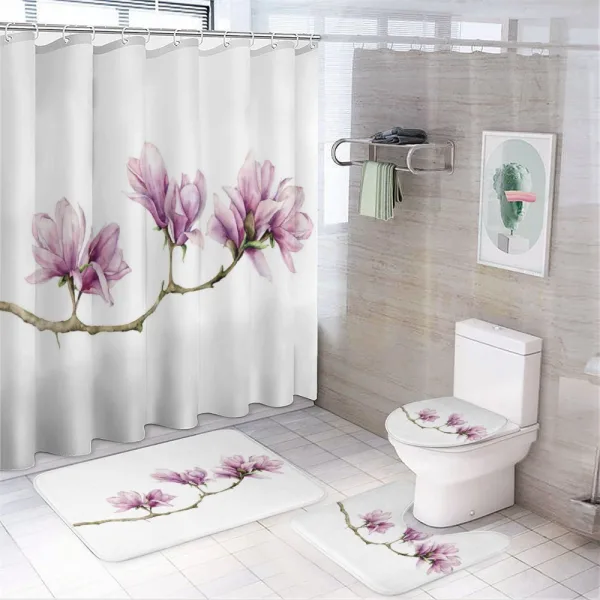 Magnolia on a Branch on a shower curtain