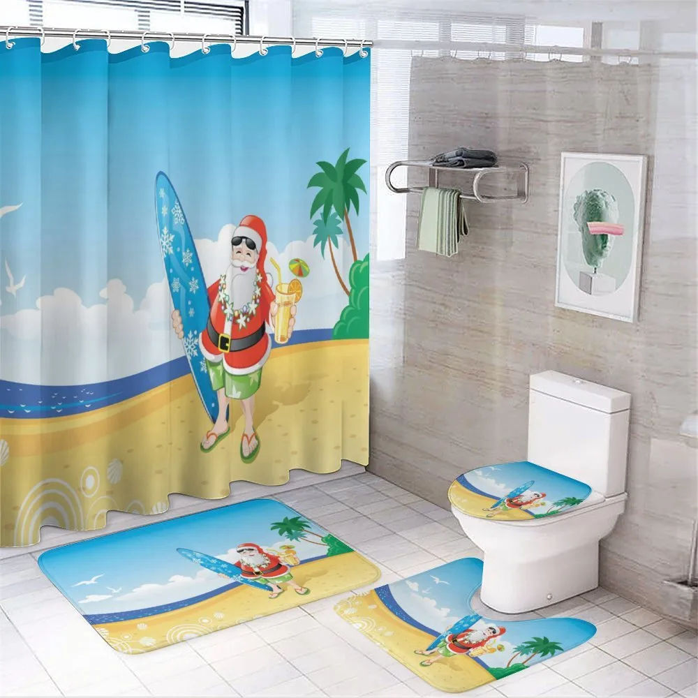 Santa on Beach Surf — Your design