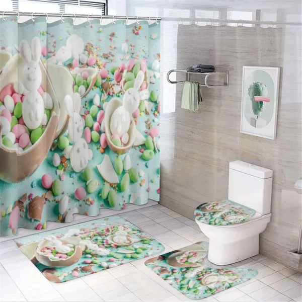 Spring Holidays on a shower curtain