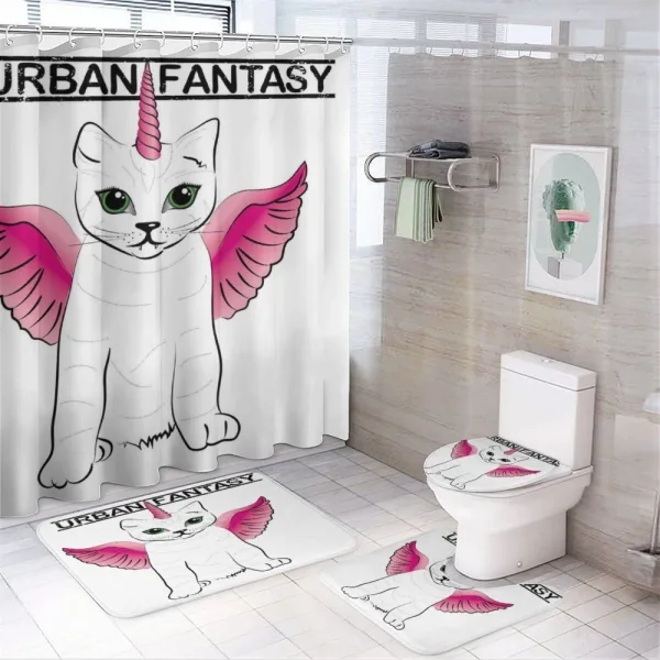 Urban Fantasy Art on a shower curtain