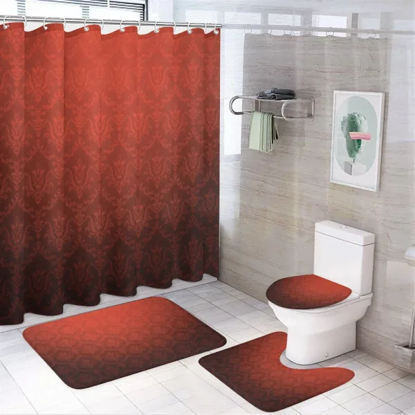 Vintage Floral Style Ombre on a shower curtain