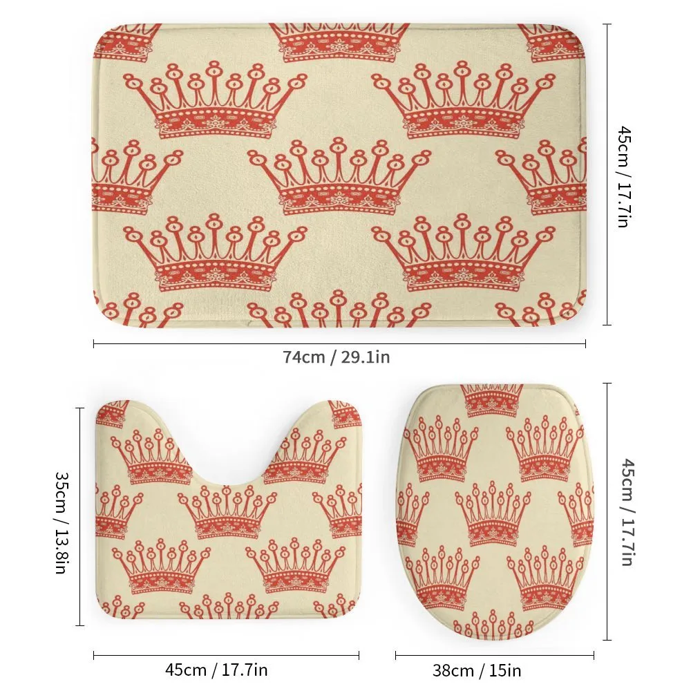 Vintage Red Crown Pattern — Detail 1