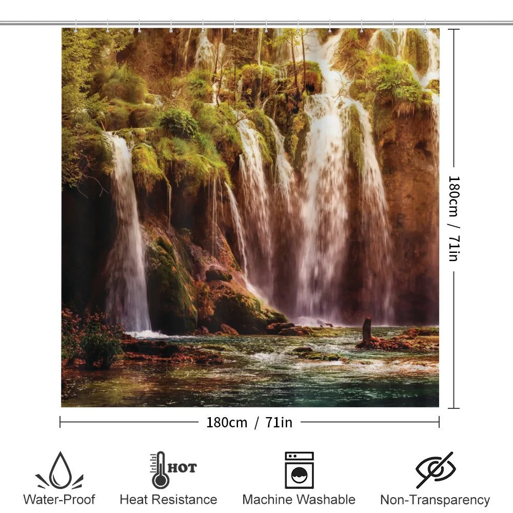 Waterfall Forest Trees — Detail 2
