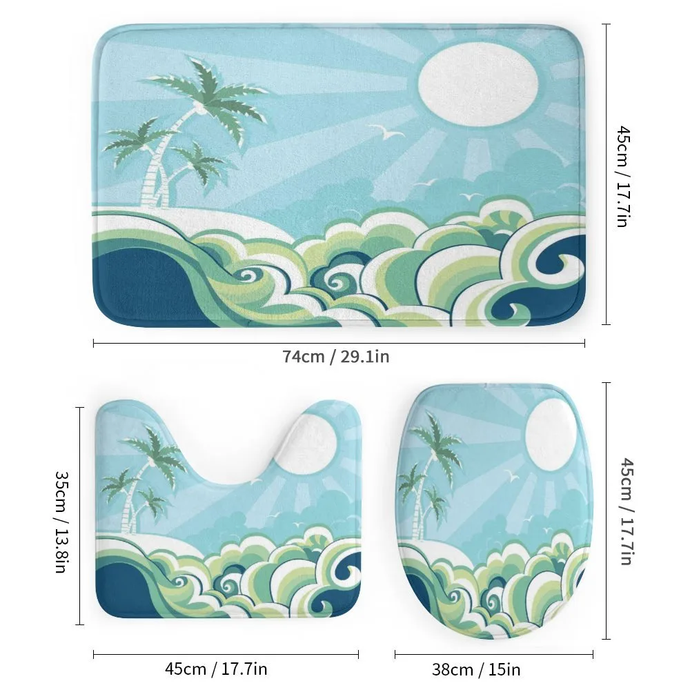 Wavy Sea Palm Trees — Detail 1