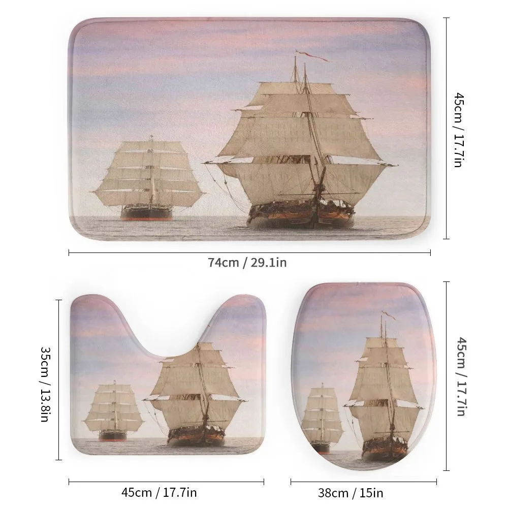 Wooden Sailing Ship Waves — Detail 1