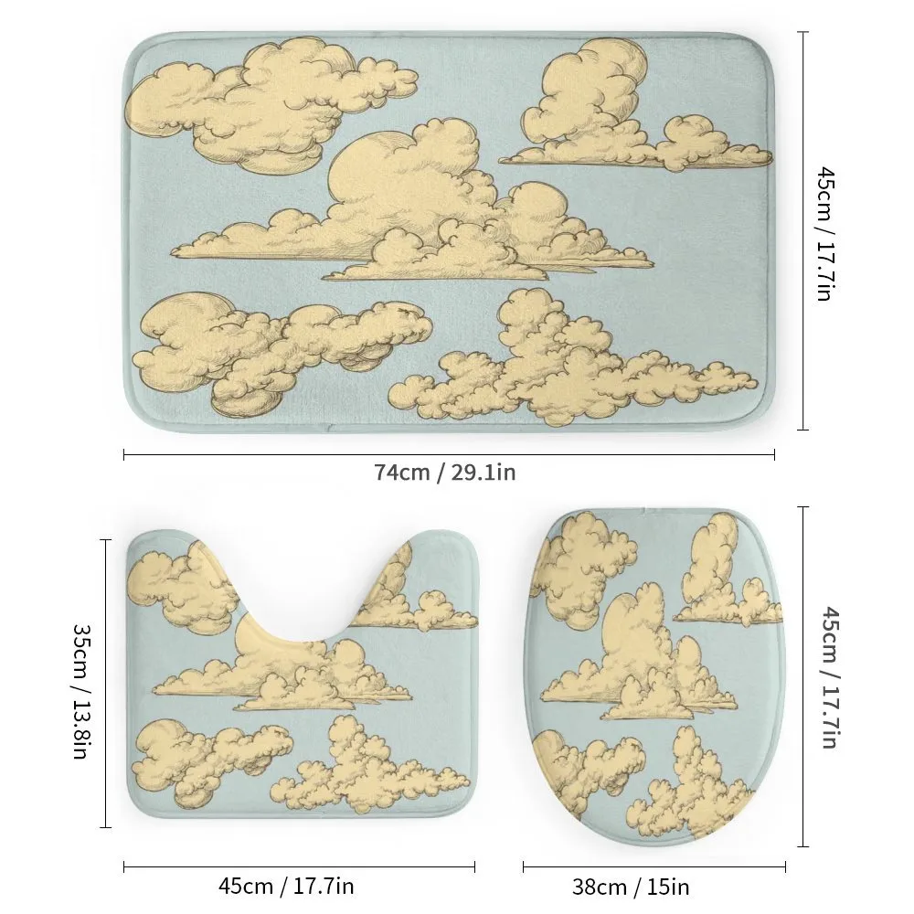 Cartoon Fluffy Clouds Art — Detail 1