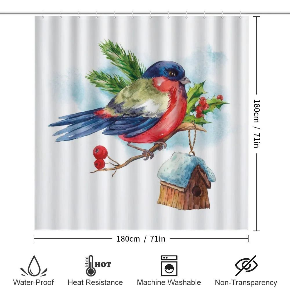 Christmas Bird Holly Pine — Detail 2