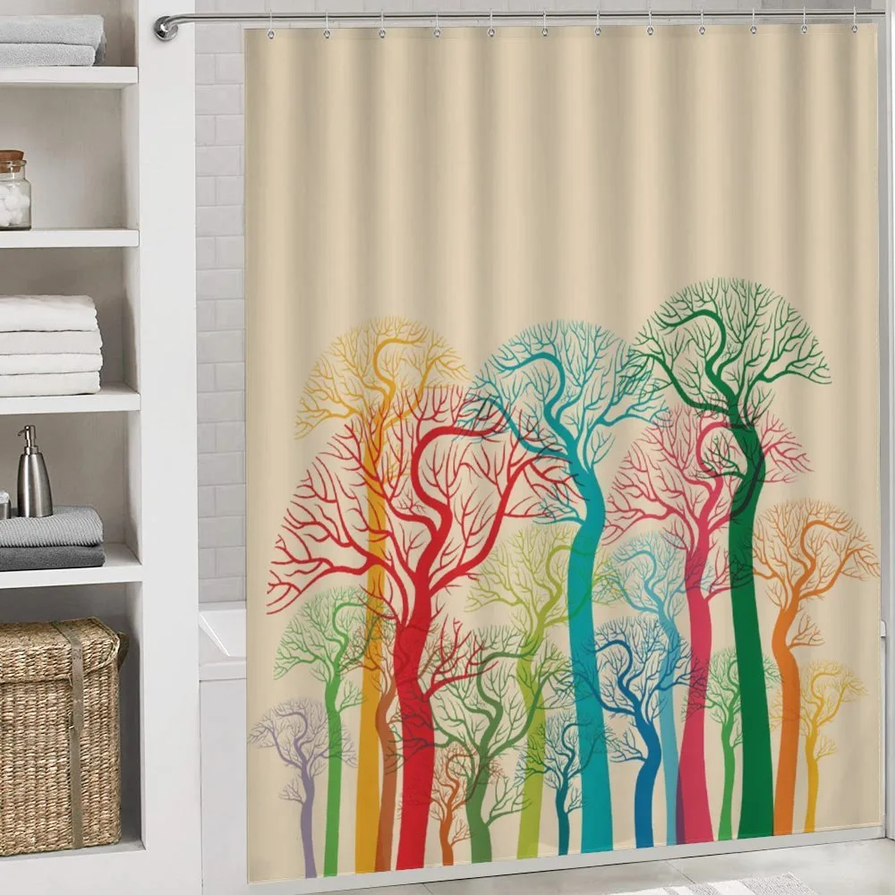 Colorful Abstract Trees — Detail 4