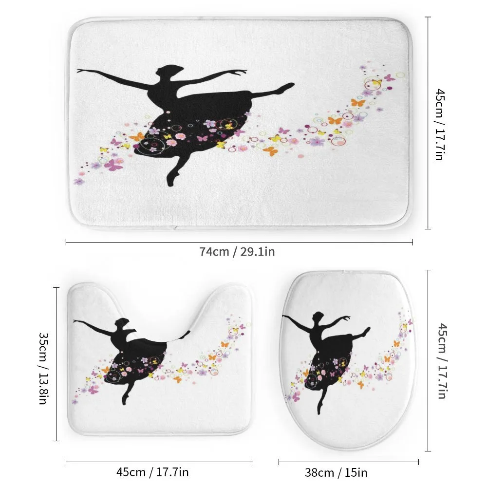 Dancer Silhouette Flowers — Detail 1
