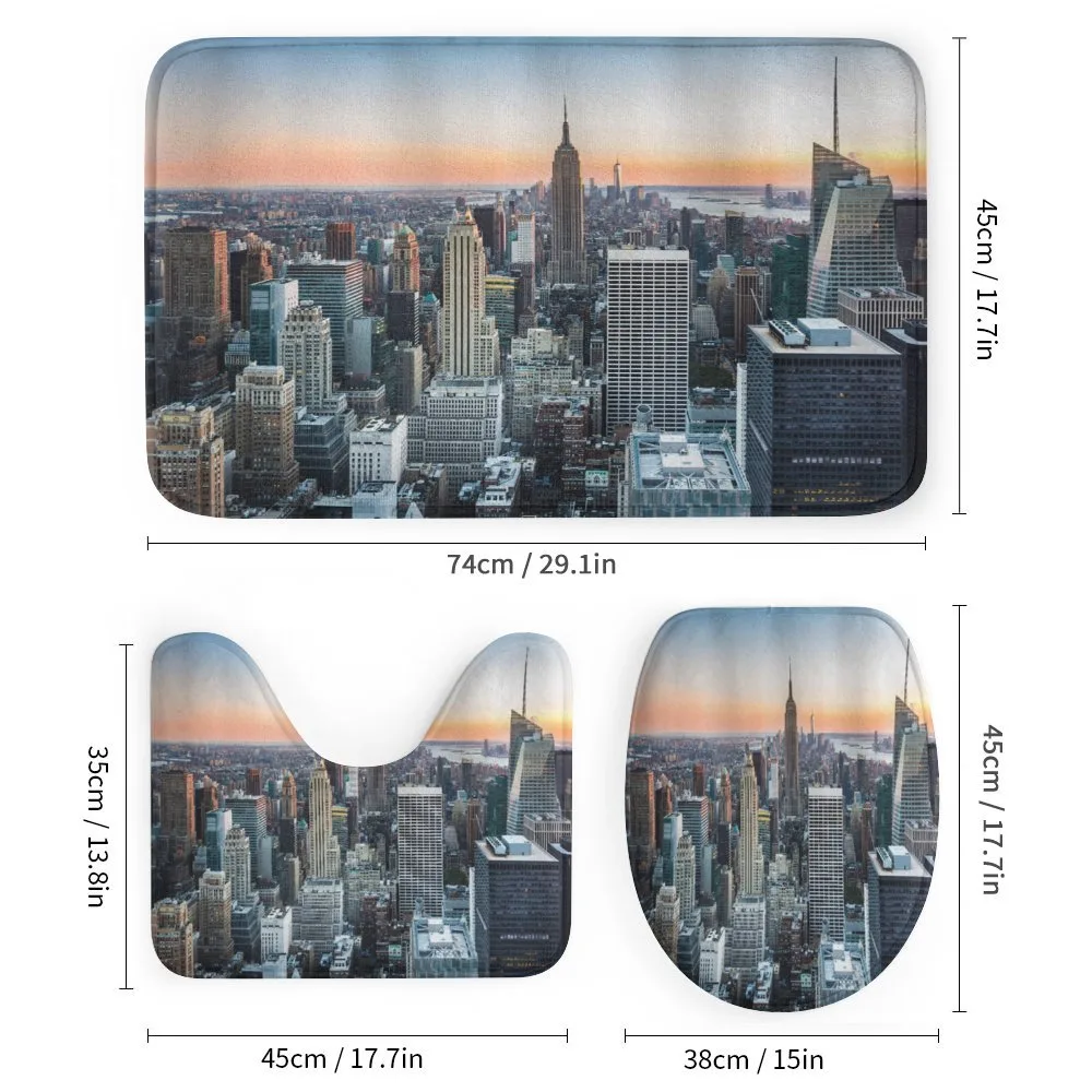 NYC Manhattan Skyline Dusk — Detail 1
