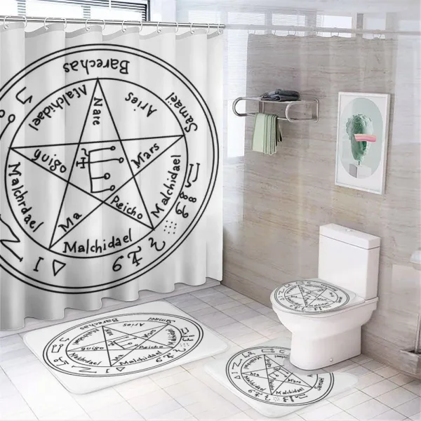 Occult Artwork on a shower curtain