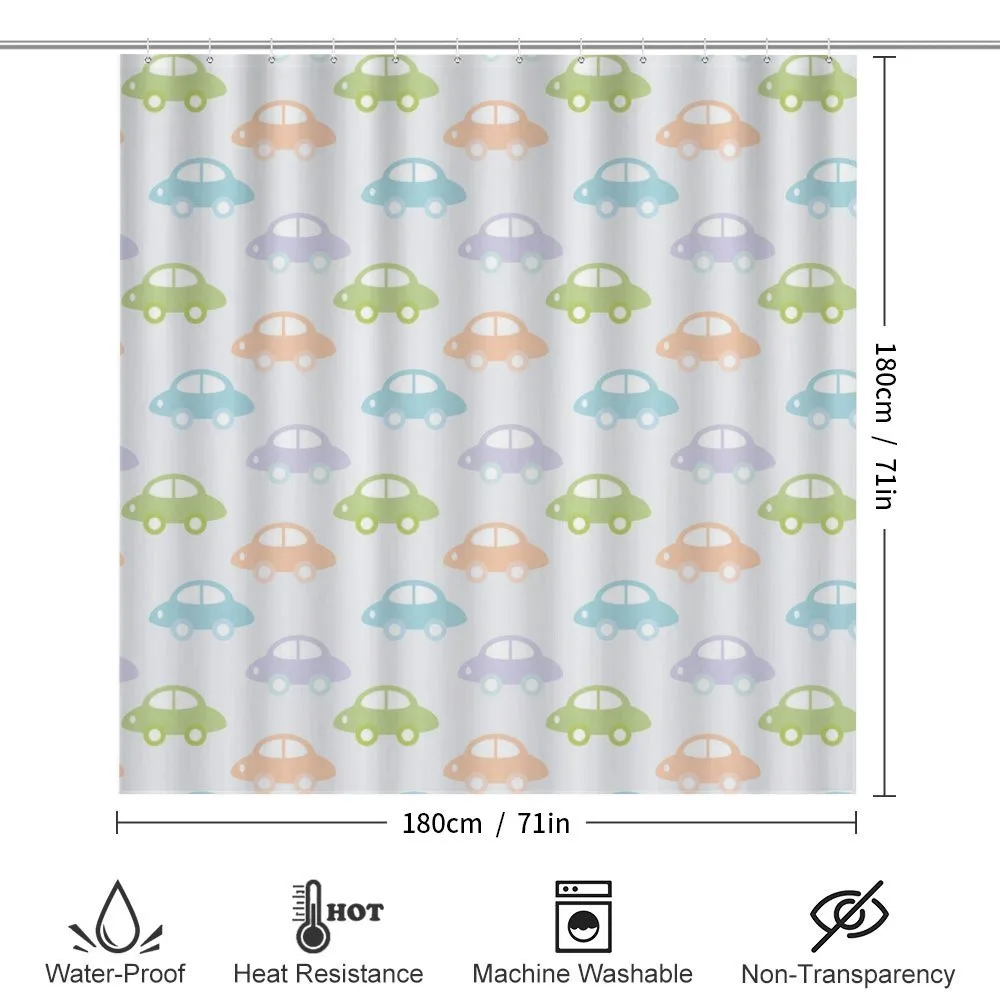 Pastel Cars Pattern — Detail 2