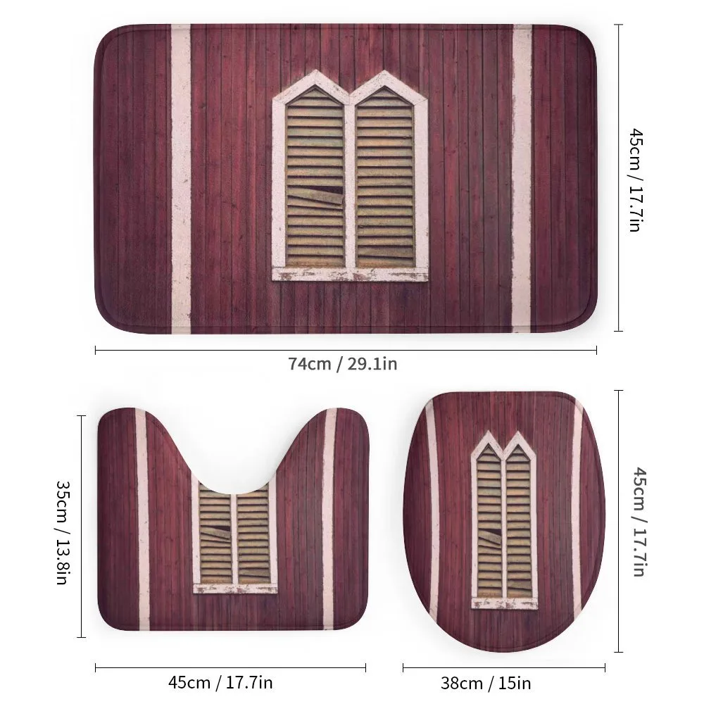 Retro Burgundy Shutters — Detail 1
