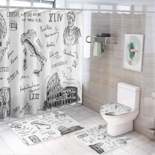 Roman Period on a shower curtain