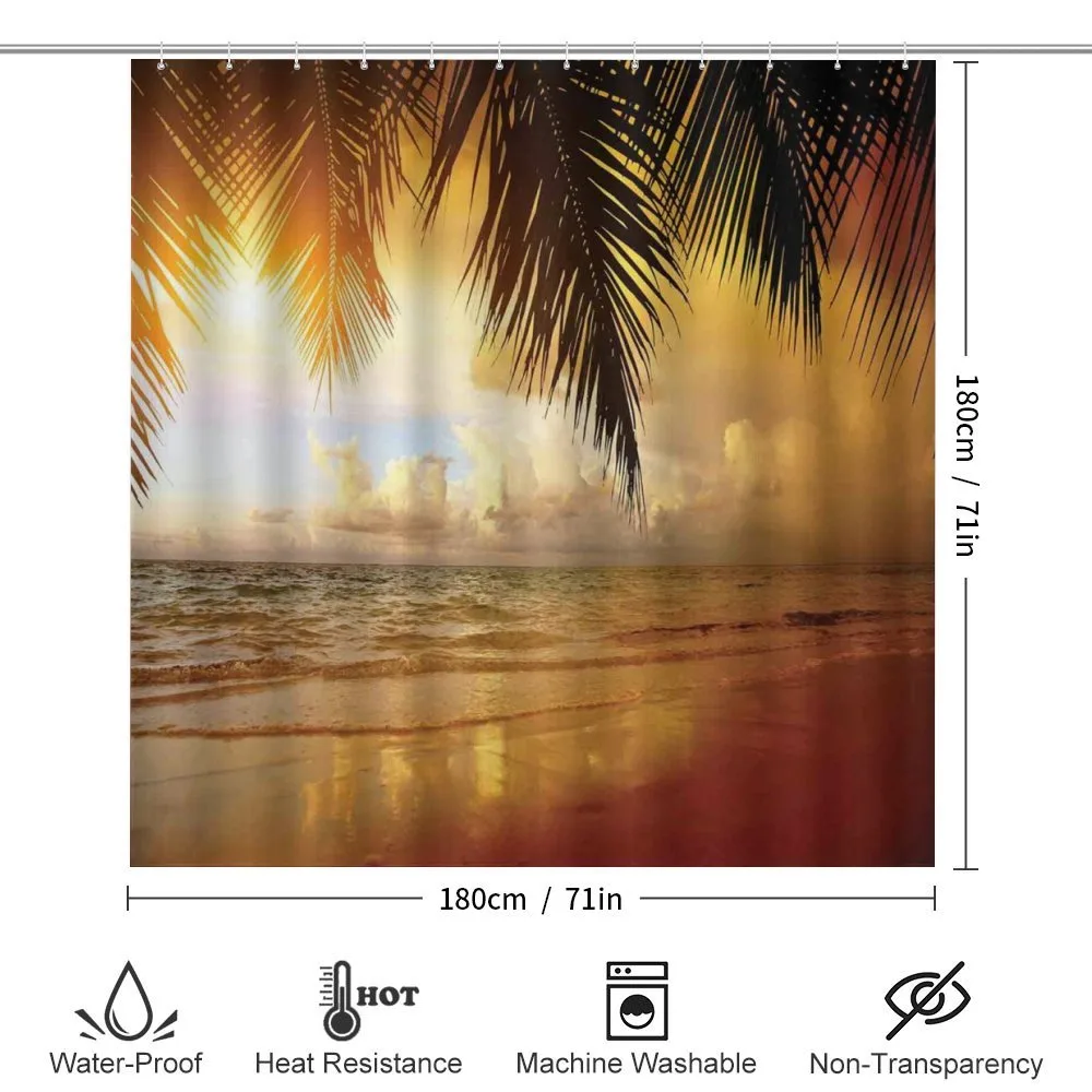 Sunset Caribbean Palms — Detail 2
