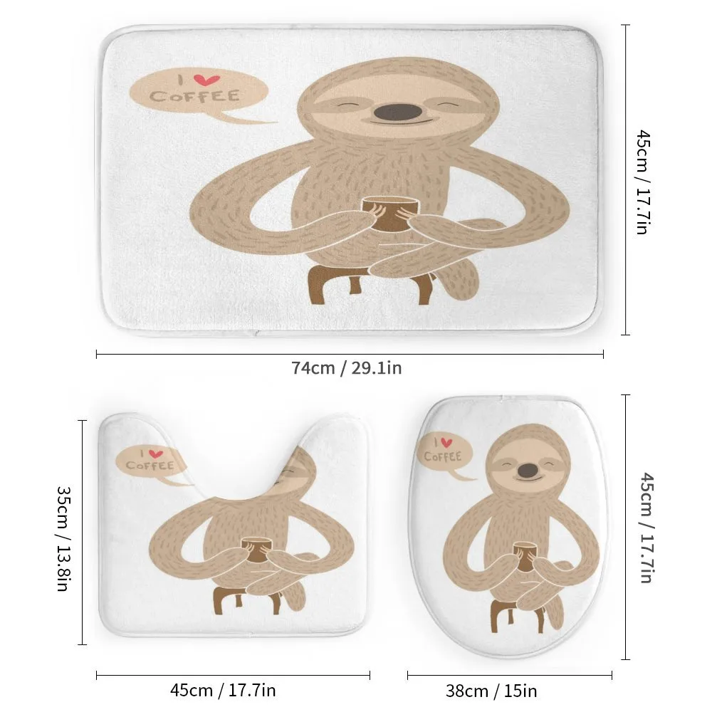 Coffee Lover Sloth with a Cup — Detail 1