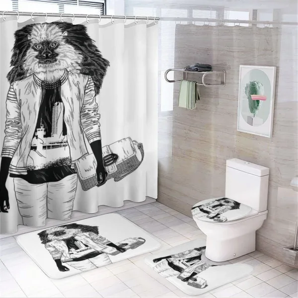 Cool Monkey on a shower curtain