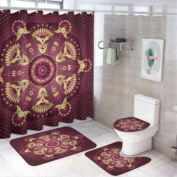 Eastern Retro on a shower curtain