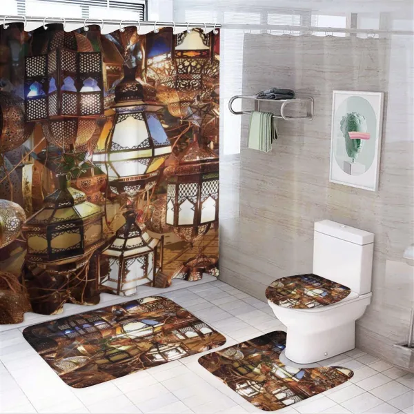 Evening Lantern on a shower curtain
