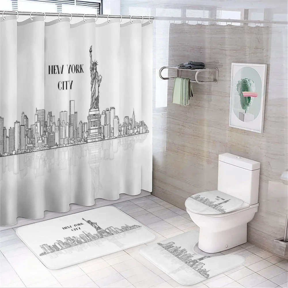 Outline Cityscape New York City — Your design
